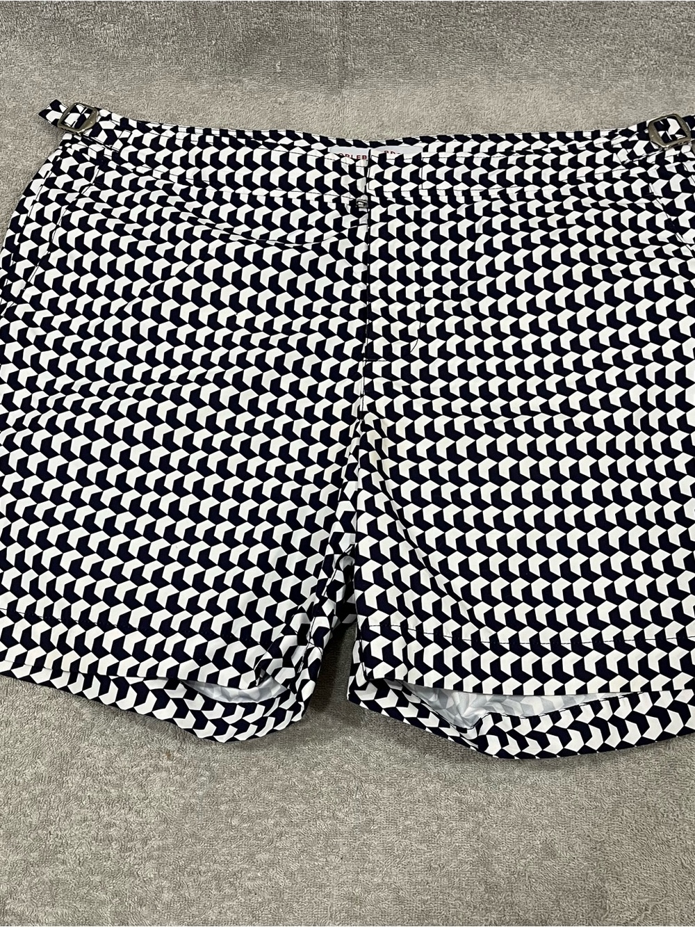 Orlebar Brown Men's Swim Shorts 34 Geometric Pattern